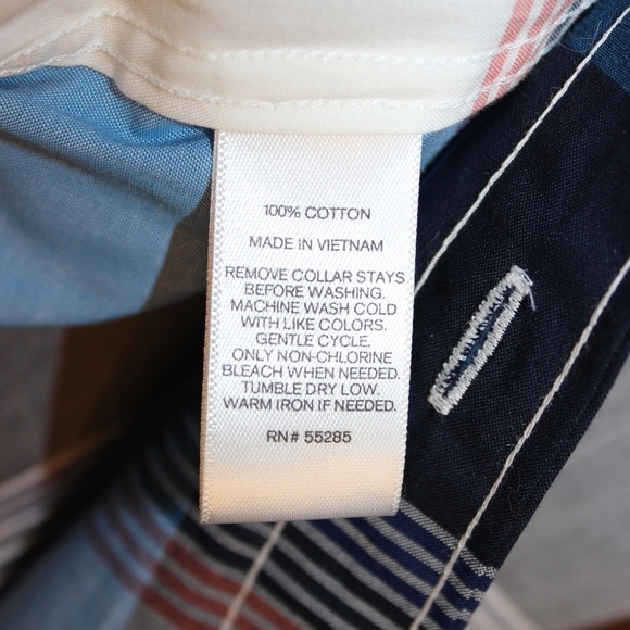 Express Plaid Shirt with Polka-dots Cuff - Picture 6 of 6